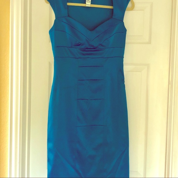 Signature by Sangria Dresses & Skirts - Marine Blue Cocktail Dress By Sangria